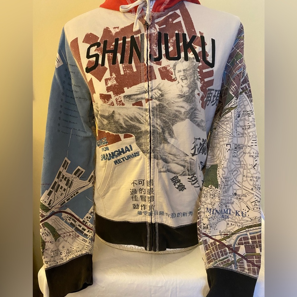 Vintage Y2K Lucky Brand Zip Up Shinjuku Hoodie